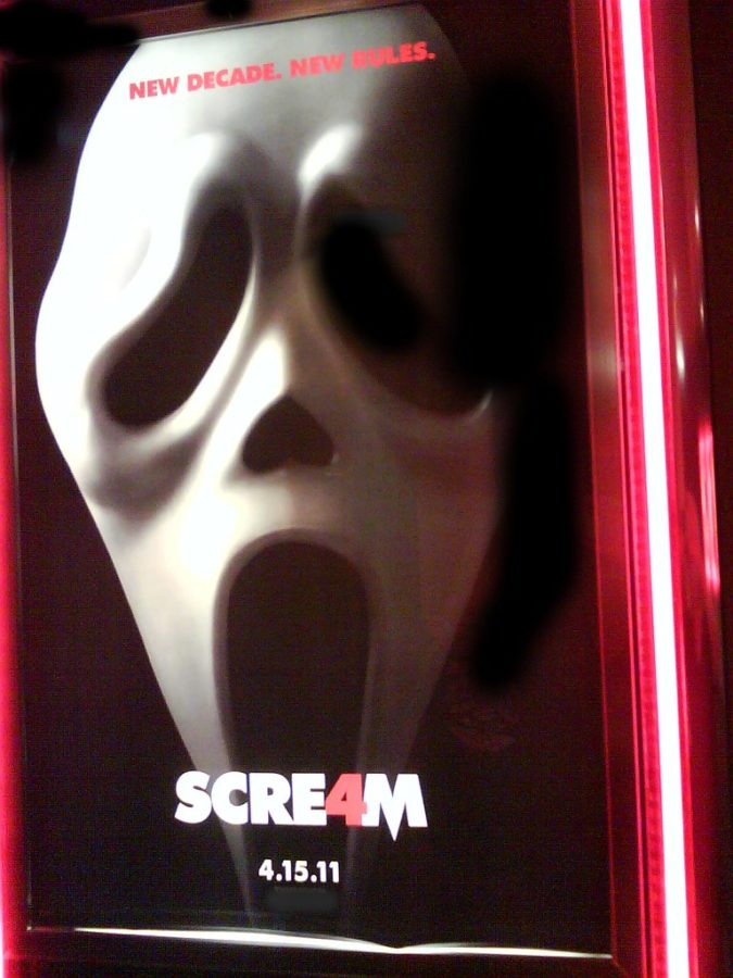Movie poster for the Scream movies.