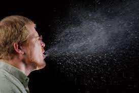 What sneezing can look like without protective mask.