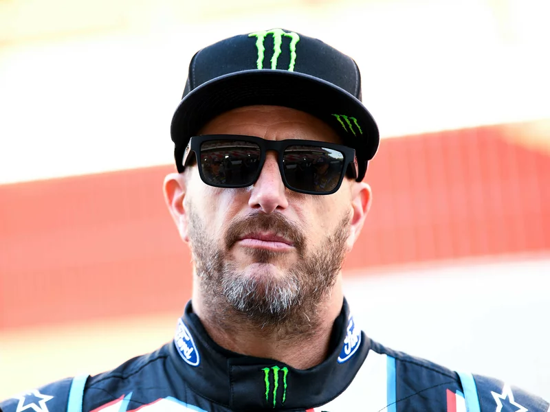 Ken Block, pictured here at the 2017 World Rallycross Championship in Barcelona, Spain.
