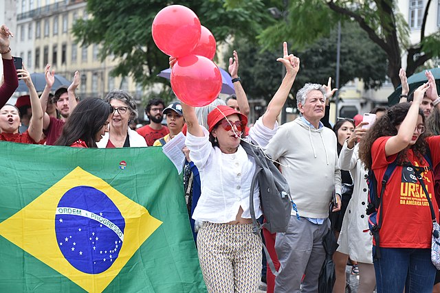 Brazilians expressing discontent through the streets.