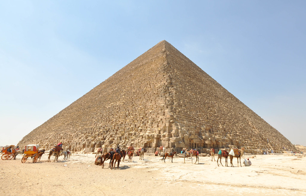 The Pyramid of Giza is the oldest of the Seven Wonders of the Ancient World.