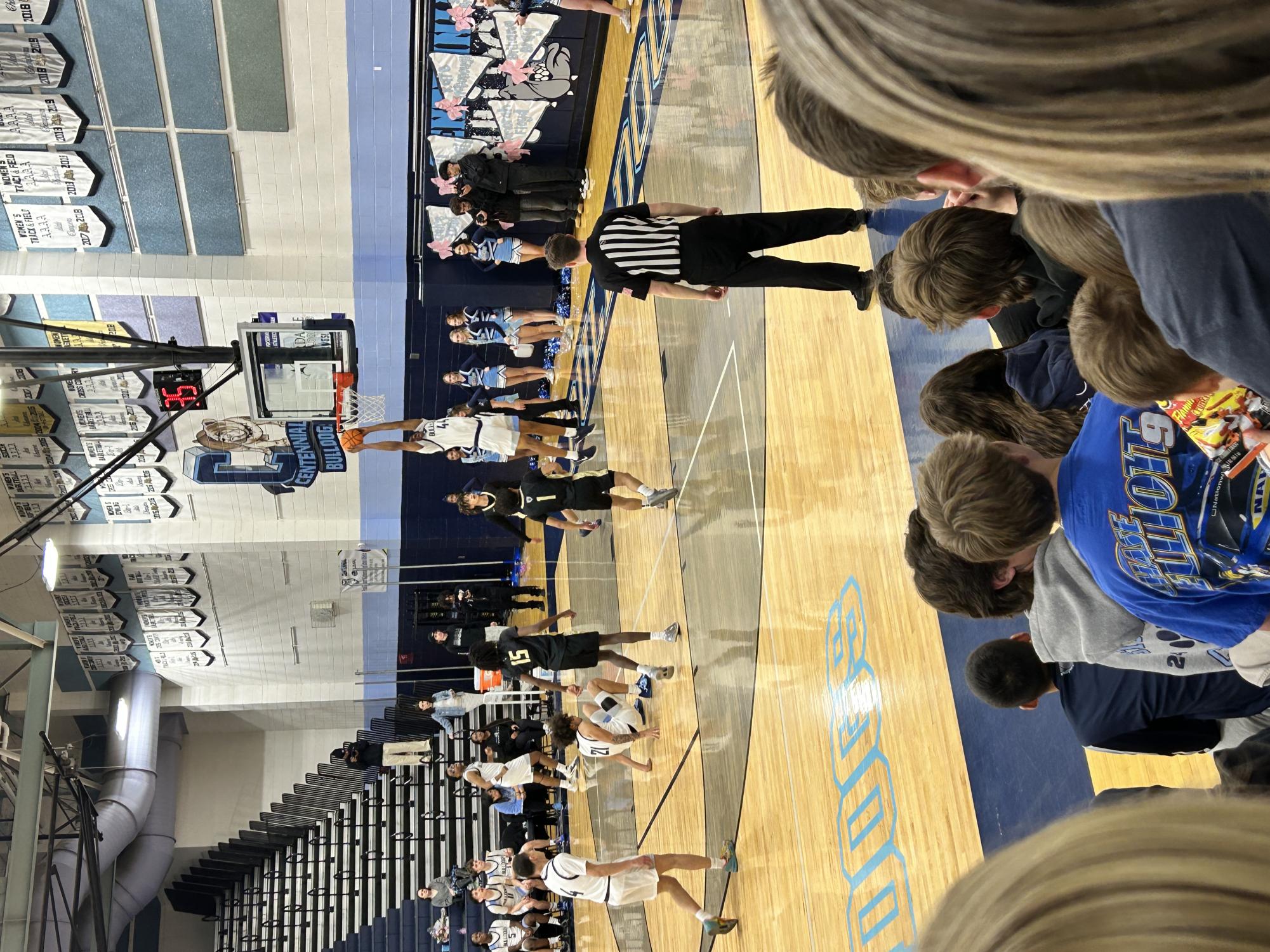 Varsity Basketball Game Slam Dunk